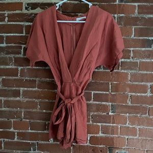 Urban Outfitters Tie-Wrap Romper